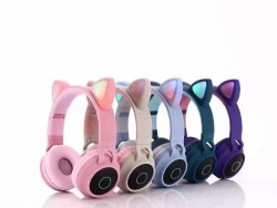 Cute Cat Ears True Wireless foldable Headphone