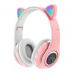 Cute Cat Ears True Wireless foldable Headphone