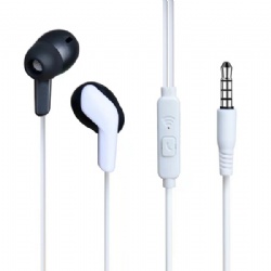 Wired angled earphone Headphone in-ear earphone handfree