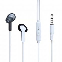 Wired angled earphone Headphone in-ear earphone handfree